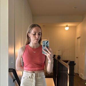 Women's Pink Nike Pro Tank Top